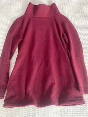 Dudley Stephens Fleece Raspberry Funnel Neck Pullover Small